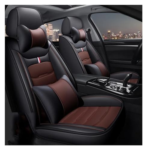 Housse de siège voiture TOYOTA universelle contre l'usure des sièges Luxury Black Coffee