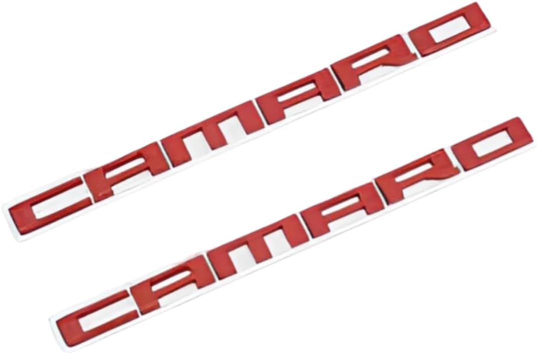 Generic Camaro 2Pcs Silver Badge Emblem - Set of 2 Replacement Emblems Camaro (Chrome)