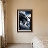 Black And White Horse Poster Canvas Poster Bedroom Decor Landscape Office Room Decor Gift 12" L X 18" W #2