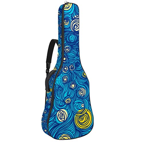Housse guitare acoustique imperméable anti-choc avec organiseur