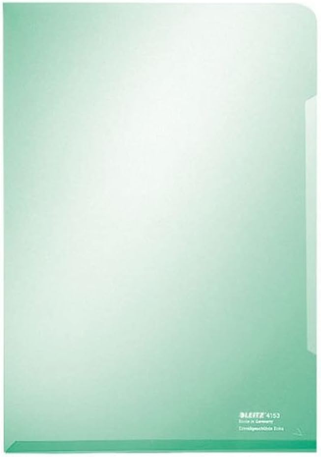 Leitz Premium Folder, Pack of 1, Holds up to 40 A4 Sheets, Transparent, 150 Micron PVC Material, 41530003