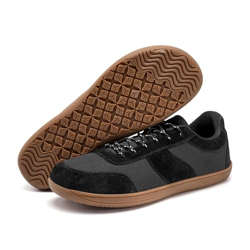 Image of Barefoot Shoes for Men, Spacious Toe Box Zero Drop Minimalist Walking Sneakers, Breathable Lightweight Non-Slip Casual Shoes