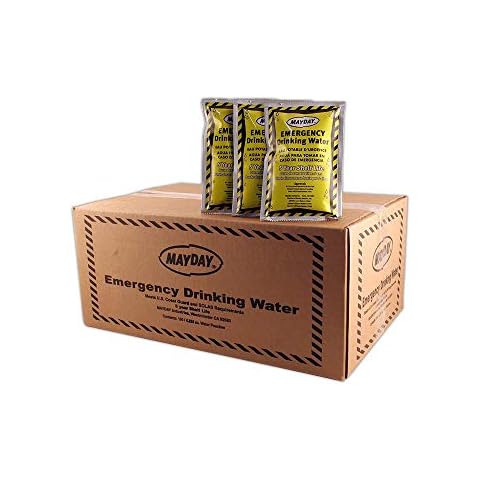 Mayday Emergency Water Pounches Case of 100. Emergency Preparedness, Survival and Backpacking by Cover