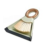 UOOD Dustpan et pinceau, mini casseroles avec pinceau, poêle à poussière et pinceau for la table, bureau, comptoir, planche à clé, chat, chien et autres animaux domestiques, poussière pinceau Niche Br