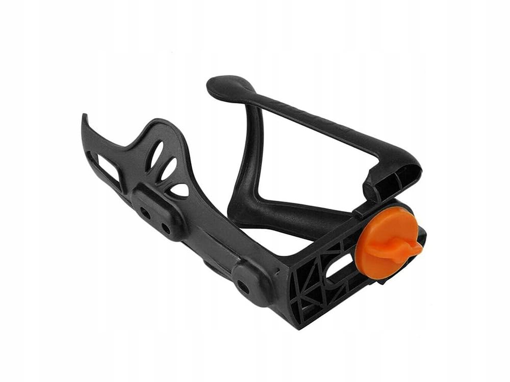 Genérico Adjustable Bottle Cage for Bike - Up to 1.5 Litres, Black/White - Image 3