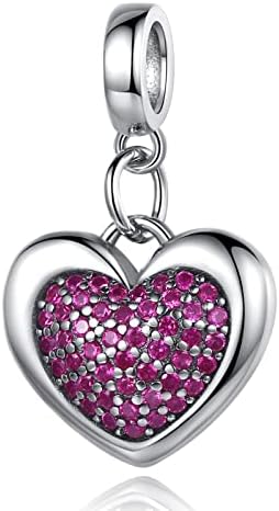Annmors Charms Show Your Love to Your Lover Bead Charms in 925 Sterling Silver for Women's Bracelets & Necklaces Dangle Pendant for Christmas Halloween Valentine's Day Birthday