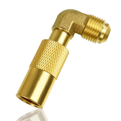 MCSDFN Propane Elbow Adapter Brass 3/8" Male Flare Propane Elbow Fittings Adapters Low Pressure Conversion Fitting Compatible with Blackstone 17" and 22" Tabletop Camping Griddle