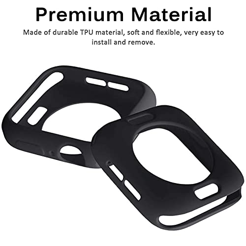 Miimall Compatible for Apple Watch 42mm Series 2 & 3 Cover Case, Ultra-Thin Protective iWatch Bumper Case - Black by Miimall - Used condition - Image 2