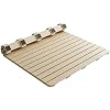 Pine Wood Platform Bed Slats, 1.35x2m, Beige, 9.5cm Width, 3cm Thickness, 2.6cm Gap, 200kg Weight Bearing, Foldable, Moisture-Proof, Breathable