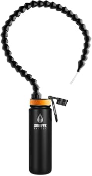 Giraffe Bottle Tower Hands Free Drinking System, Insulated Stainless Steel Bottle length 30 in / 76 cm