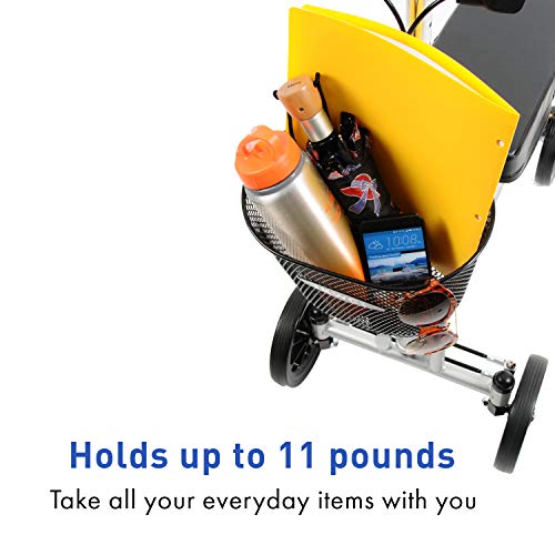 Knee Scooter Basket Accessory By Tkwc Inc - Universal Bracket Mount Included! - Fits Most Knee Walker Models #TOP4