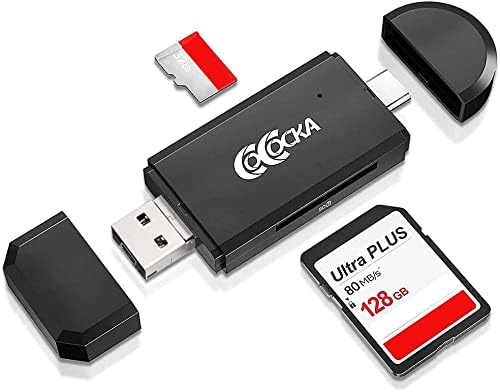 COCOCKA 3-in-1 SD Card Reader Type C USB 2.0 Micro USB