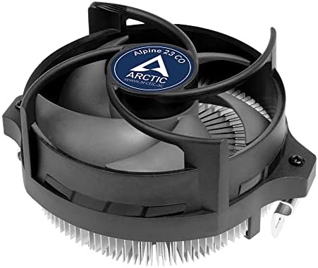 ARCTIC Alpine 23 CO - Compact AMD CPU cooler for AM5 and AM4, Thermal compound MX-2 pre-applied, for Continous Operation, Computer, PC - Black