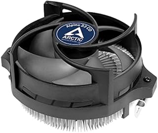 ARCTIC Alpine 23 CO - Compact AMD CPU cooler for AM5 and AM4, Thermal compound MX-2 pre-applied, for Continous Operation, Computer, PC - Black