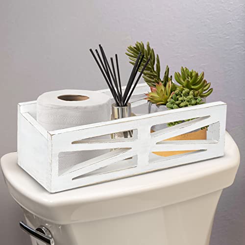 Luneodoki Bathroom Decor Box Toilet Tank Basket, Farmhouse Bathroom Decor Box, Toilet Paper Basket, Wood Decor Box Paper Storage Basket, Farmhouse Rustic Home Decor Box For Countertop, Bedroom Dresser #TOP1