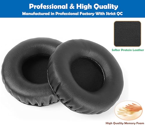 Almohadillas Profesionales de Repuesto Compatibles con Creative Sound Blaster Jam Headphone con Cuero Suave y Espuma de Memoria miniatura 3