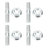 AS Axis Spindleon 4pcs M8x35mm ATV Exhaust Studs Nuts Kit 92900-08022-0B Compatible with Honda