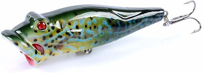 Miniatura 5 de 5 señuelos duros con revestimiento de dibujo de color, juego de señuelos duros de crankbait, como cebos duros para salmón, trucha, lucioperca,