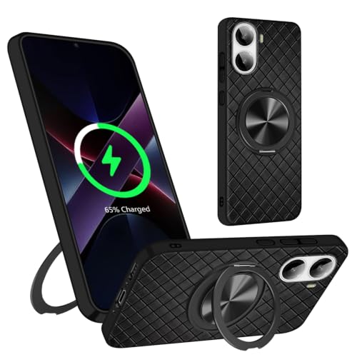GULEIYAA Xiaomi POCO X7 Pro 5G �P�[�X �N���A �����O�t�� �X�}�z�P�[�X �c���r���[���T�|�[�g �V���I�~ x7 pro �P�[�X �����O �y�� ���^ �ȒP�� �ϏՌ� TPU �X�g���b�v�z�[���t�� 360 °��] �X�^���h�@�\ ��