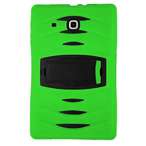 Kiq Galaxy Tab E 9.6" Sm-T560 Case, Shockproof Heavy Duty Military Armor Hybrid Case Cover Rugged Impact Drop Protection For Samsung Galaxy Tab E 9.6 T560 T560Nu T560Nz T567 (Green) #TOP1