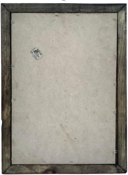 Miniatura 2 de Sagrada Familia Imagen Impresa en Tabla De Madera 13"x18" Jesús, Marco Rústico De Madera María Y José Sagrada Familia