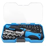 Manipulation confortable : la poignée bleu-noir avec des textures antidérapantes assure un contrôle stable lors d'une utilisation prolongée permettant un fonctionnement efficace sans fatigue de la main ou glissement accidentel de votre main