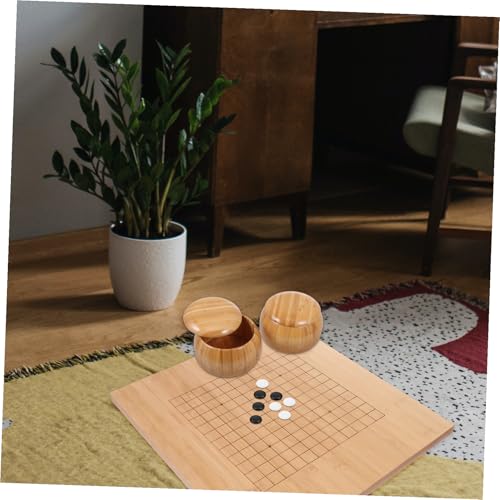 Boîtes à échecs bambou légères et résistantes boîtes compactes de rangement jeu go - 3