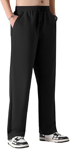 Mehrang Men's Polycotton Baggy Trackpants | Oversized Fit Streetwear & Gym Wear | Comfortable Casual Joggers for Men, Kore...