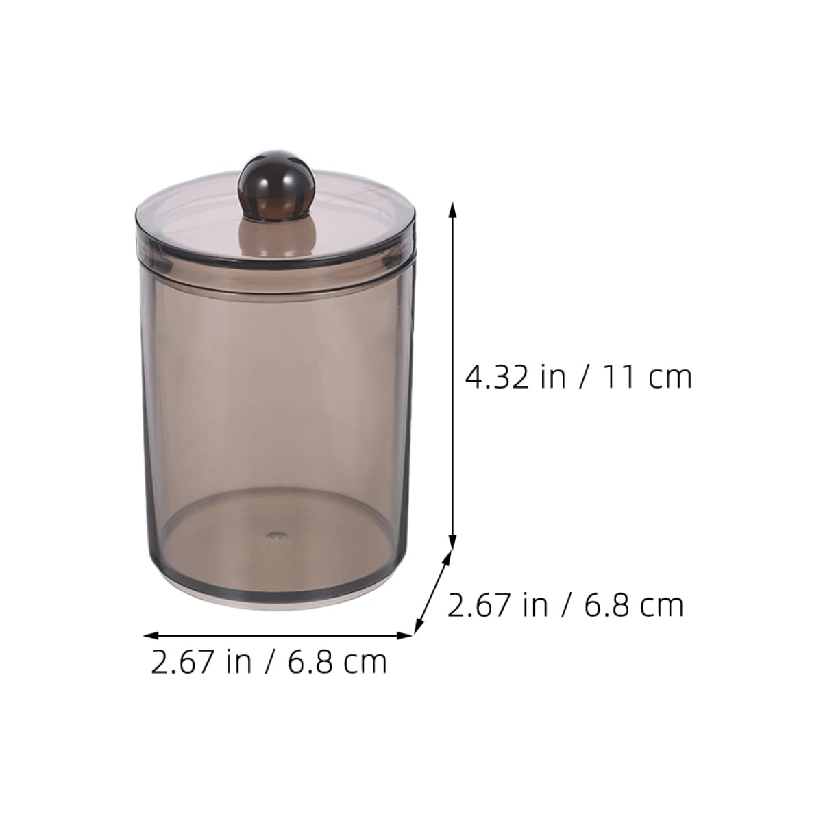 Alipis 5 Juegos De Porta Hisopos De Algodón Para Baño Tarros De Almacenamiento Tarros Pequeños Organizadores De Baño 3 Unidades X 5