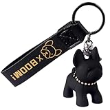 Mignon et unique : porte-clés bouledogue avec de jolis petits animaux, design parfait et finition exquise, concis et élégant. Facile à démonter et à utiliser