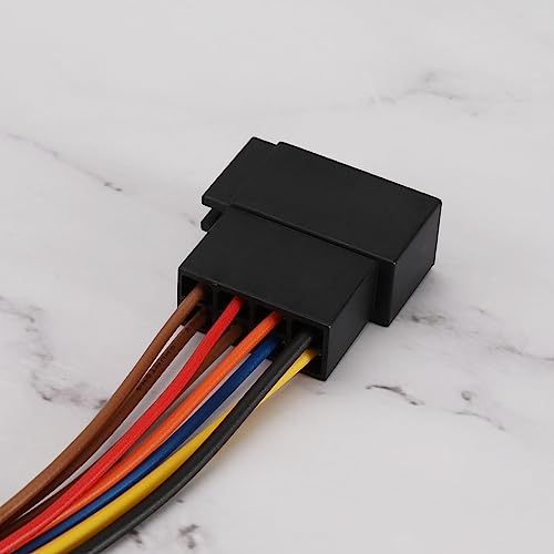 eMagTech 2 zestawy 16-pinowe na adapter ISO gniazdo kablowe, wtyczka radia samochodowego, wiązka przewodów, zamiennik złącza, wiązka przewodów, kabel krosowy