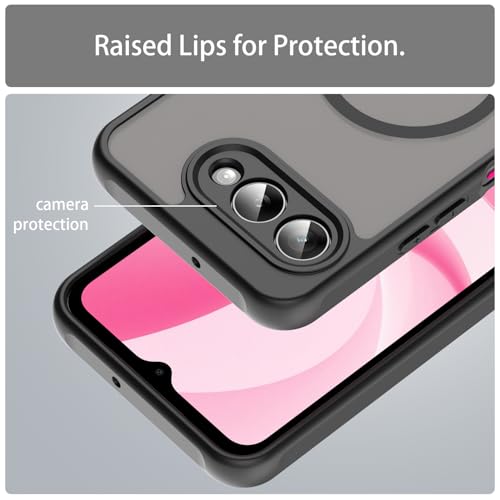 Image of Compatible with T-Mobile Revvl 8 Case Cover,Compatible with MagSafe,Anti-Fall,Compatible with T-Mobile T Phone 3 5G Cell Protective Phone Case Black