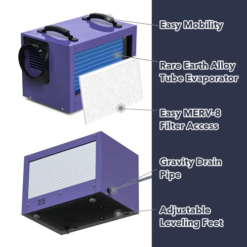 Abestorm Crawl Space Dehumidifiers With Air Filter 113 Pint, Commercial Dehumidifier With Hose For Basements In Homes And Job Sites, Auto Defrosting, Cetl, 5 Years Warranty #TOP7