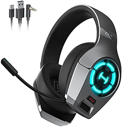 Edifier GX Hi-Res Gaming Headset for PS4/ PS5/ PC/Switch/Xbox Gamepad - USB/Type-C/3.5mm Wired Gaming Headphones with Microphone RGB Lighting - ENC Noise Cancelling - 50mm Driver (Grey)
