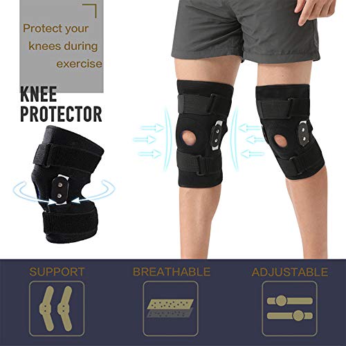 Decompression Knee Brace, with Side Stabilizers, Effectively Relieve ACL, Arthritis, Meniscus Tear, Tendinitis Pain, Adjustable Compression Band, Suitable for Men and Women