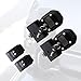 ETL INDUSTRIES Locking Hood Latches with Keys for 2018-2024 Jeep Wrangler JL/Gladiator JT Hood Latch Cover Catch Buckle Lock Kit with USA Flag