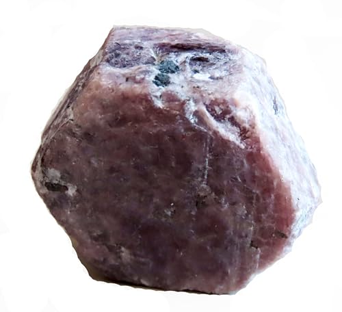 Rubis véritable brut de 195 carats, pierre de passion rose-rouge pour méditation