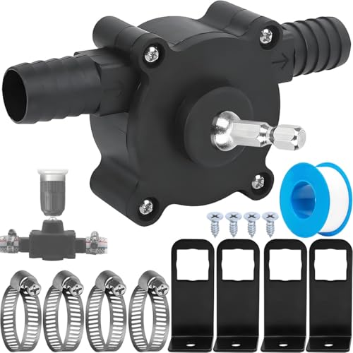 Image of EATBALE Mini Electric Drill Pump Hand Drill Powered Water Pump with Hex Shank for Diesels Oil Gardening Pond Aquarium Fish Tank Quick Pumping Speed