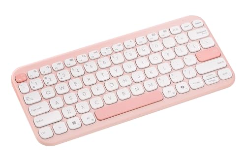 ASUS KW100 Marshmallow – Clavier sans Fil Compact Bluetooth - AZERTY - Rose
