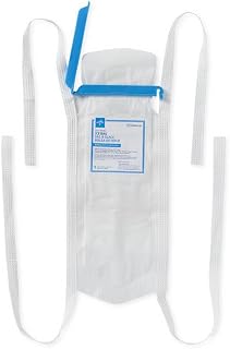Refillable Ice Bag with Clamp Closure, White, 5" x 12", 4 Ties,1,Each,NON4410H