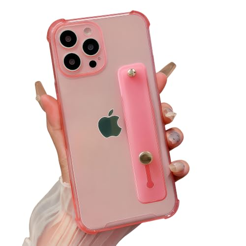 siduater for iPhone 16 Pro Max Case with Strap Holder Stand - Pink