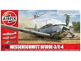 Level 2 Model Kit Messerschmitt Bf109E-3/E-4 Fighter Aircraft with 3 Scheme Options 1/48 Plastic Model Kit by Airfix A05120B