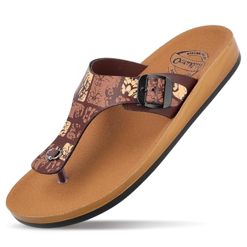 Image of WALKAROO Women's Fashion Sandals with Cushion Sole, Toe Seperator, Broad Straps and Lightweight - WE2349