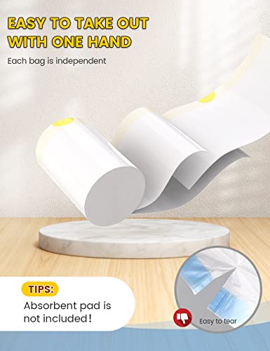Kone Commode Liners Disposable Waste Bags Fits All Standard Bedside Portable Toilet Chair Bucket Potty Bedpan Easy To Use (50 Count) #TOP4