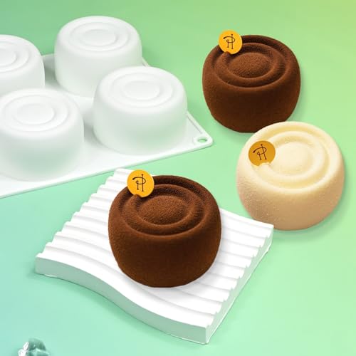 Silicone Chocolate Mousse Mold Cylinder Reusable Decorating Accessories for Baking,