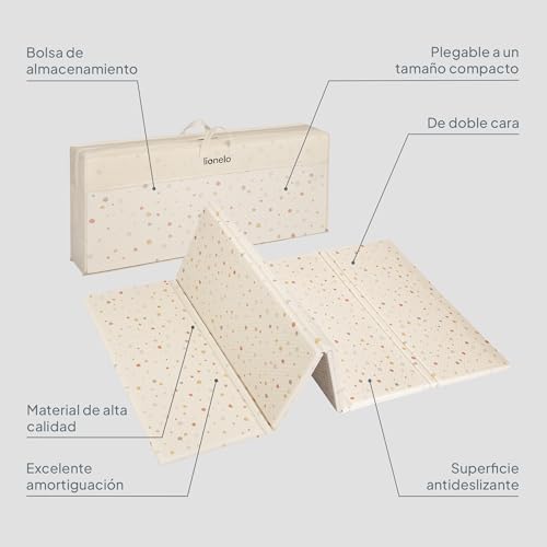 Miniatura 8 de Lionelo Zora Alfombra Infantil Plegable De Espuma Xpe 180 201 1,5 Cm, Gruesa, Sin Sustancias Nocivas, De Doble Cara, Antideslizante