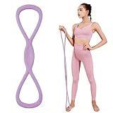 Widerstand Band für Arm-Zurück Schulter Übungen elastisches Seil Stretch Fitness Band Fuß Bein Hand Stretcher Arm Trainer für Yoga Pilates Stretching Physiotherapie Home Gym (lila)