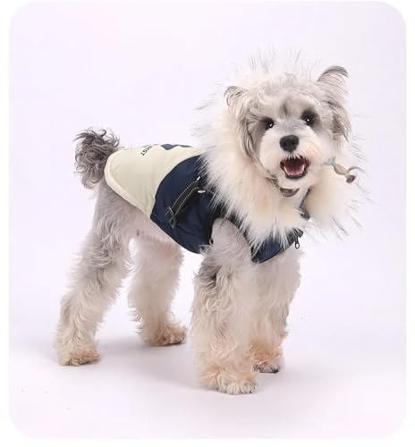 Doudoune imperméable bleue pour caniche et bouledogue taille S - 7