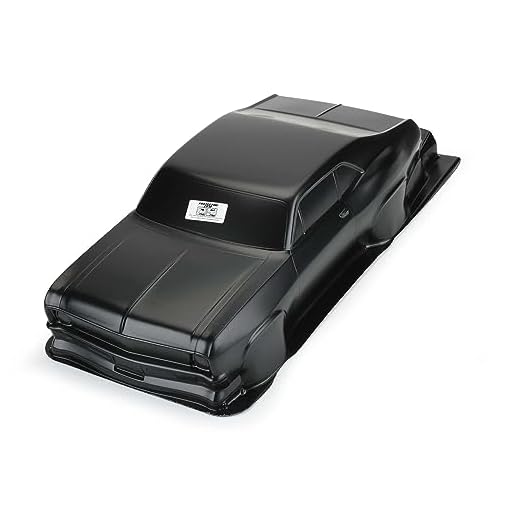 Pro-line Racing 1/10 1969 Chevrolet Nova Tough-Color Black Body Drag Car PRO353118 Car/Truck Bodies Wings & Decals