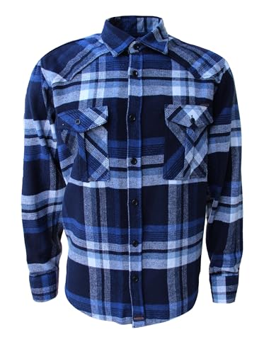 USO VERSATILE: grazie al massimo comfort e al tessuto robusto, la camicia a quadri da uomo con abbottonatura è versatile, sia per il lavoro in ufficio, in magazzino o in officina. Nel tempo libero, come tenuta da escursione all'aperto per la caccia o la pesca, la camicia premium è sempre la compagna perfetta.